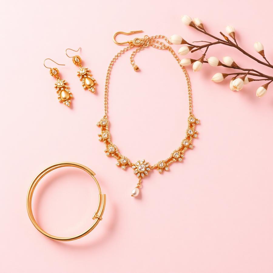 Rose Gold Charm Bracelet